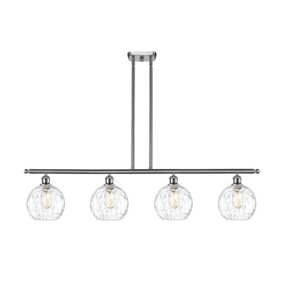 Luminaire suspendu linéaire à 4 lumières pour îlot de cuisine Roxane