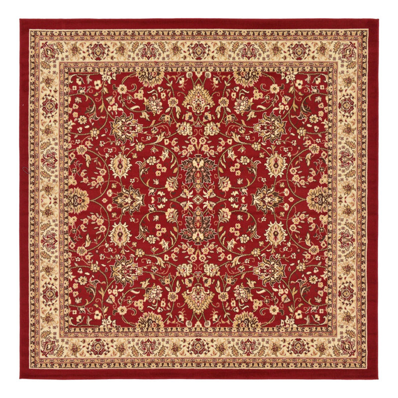 Tapis bourgogne Bhatari, Carré 7 pi 10 po
