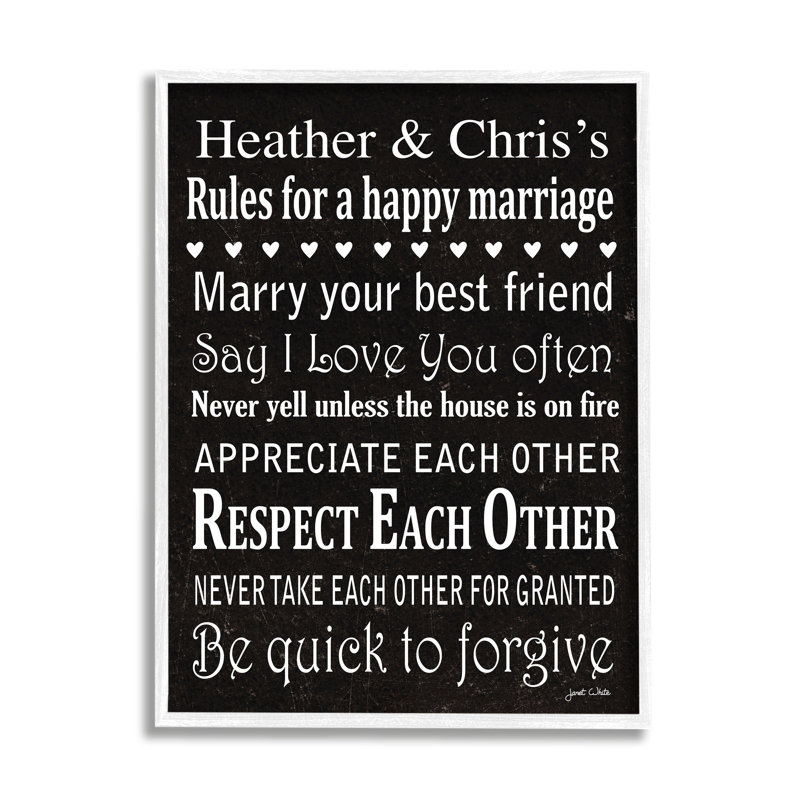 Motivation, mariage heureux cmw-001, art mural personnalisé, Oui, Toile tendue, H 20 po x l 16 po