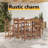 Bar Table Pub Table Bistro Table for Dining Room Solid Acacia Wood-573852379
