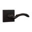 Bravura 903-7 Sable Passage Lever on Square Contemporary  Rose in Oil Rubbed Bronze - LH