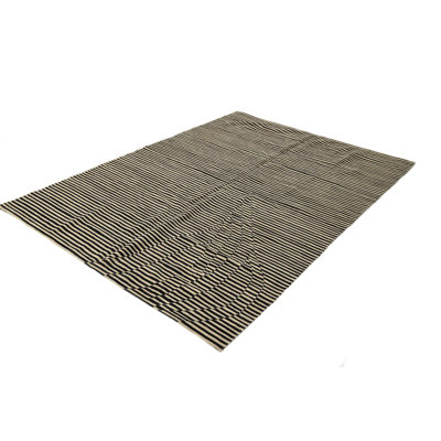 Tapis noir et blanc Orta