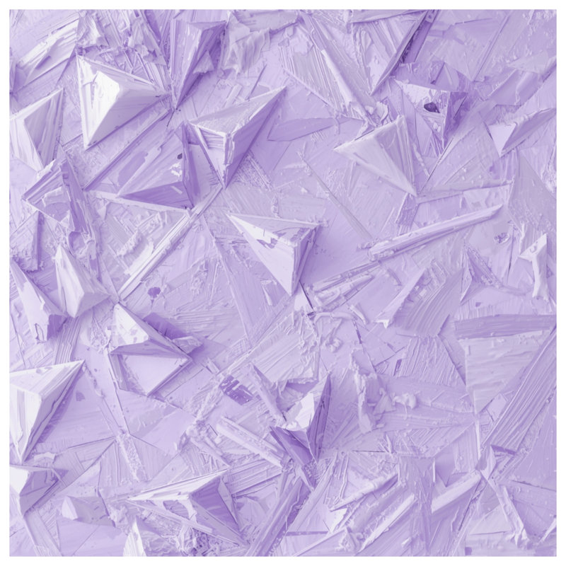 Rideaux et voilages mauves à motif géométrique mauve - 1 panneau, Blocage, 50 po x 92 po - 1 panneau