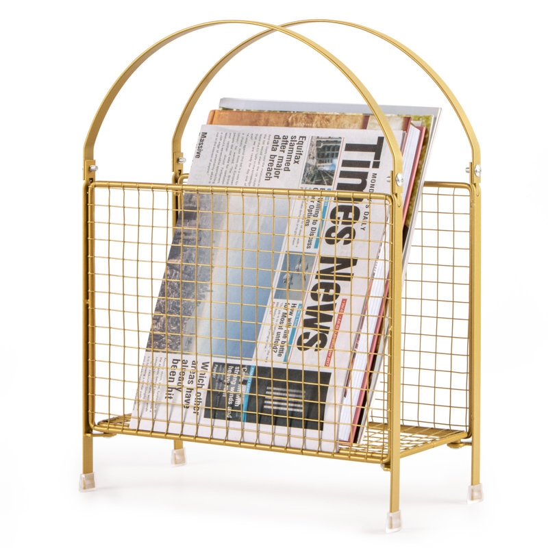 Freestanding Magazine Rack, Magazine Organizer Metal Holder