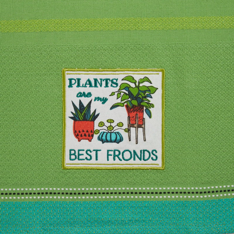 Stripe Embroidered Dish Cloth Kitchen Towel