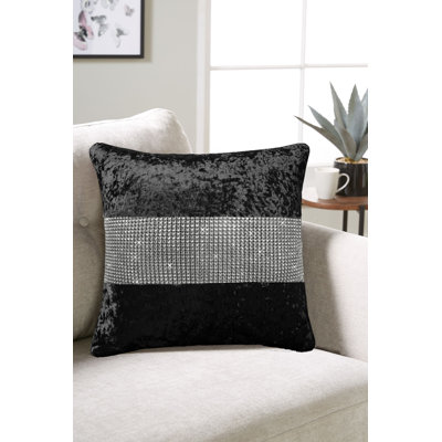 Boney Striped Square Throw Pillow Cover