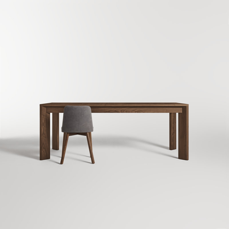 Moreover Solid Wood Dining Table, Walnut, 37" W x 84" L