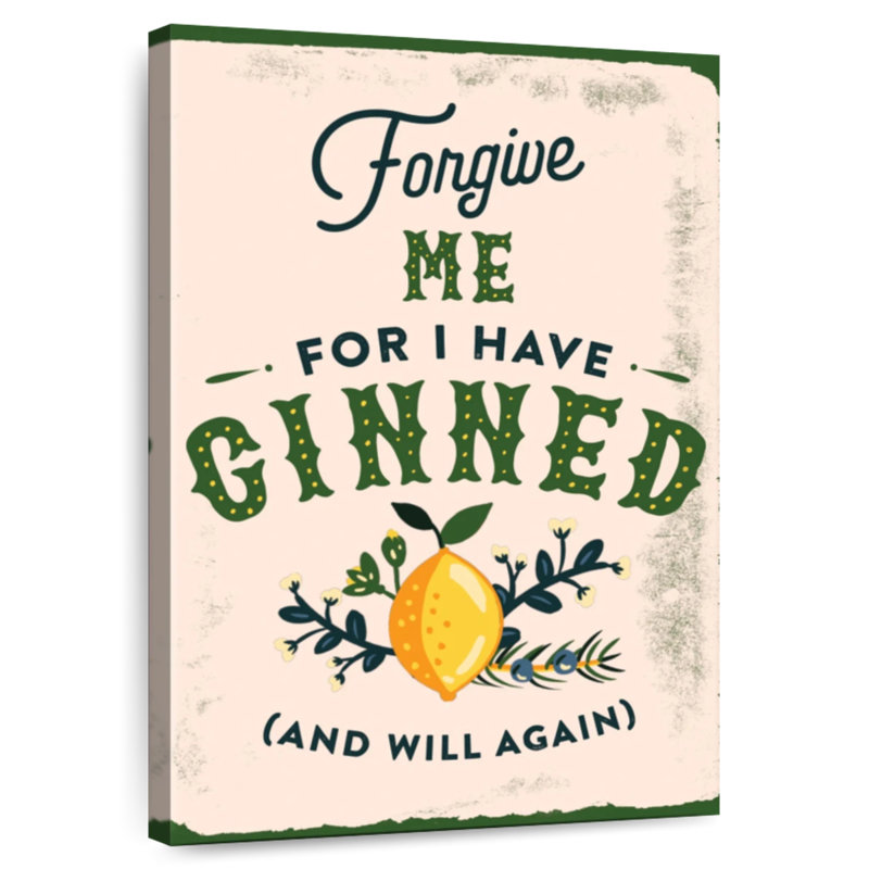 Tergel Botanical Gin Sin, 36" H x 24" W