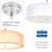 Eissa Fabric Semi Flush Mount