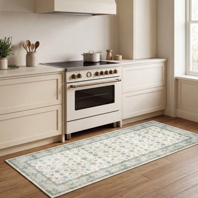 Tapis lavable imprimé en velours Laura Ashley