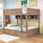Full XL over Full XL Bunk Bed with Ample Storage Drawers and LED Light-1021991513