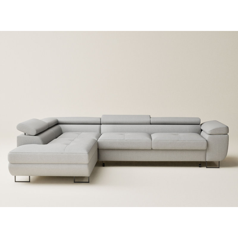 4 Seater Corner Sofa, Beige, Left Hand Facing