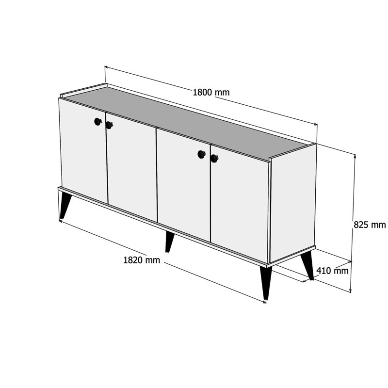 Khoren 182cm Console Table