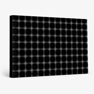 «Black & White Plaid - National Basketball Teams», art mural sur toile