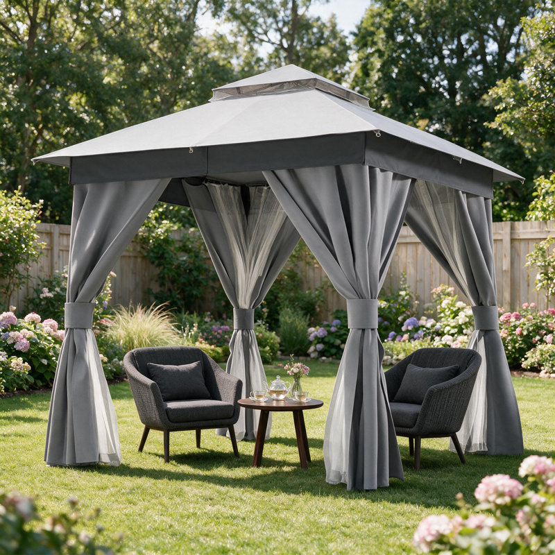 8 Ft. W x 8 Ft. D Steel Pop-up Gazebo