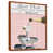 Toile avec cadre flottant brun