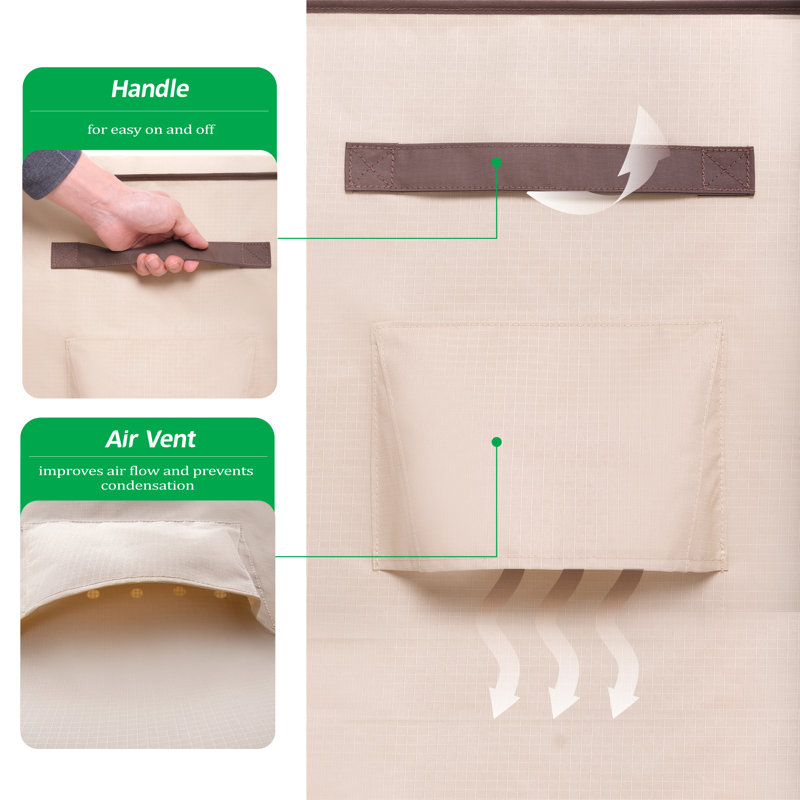 Premium Waterproof Outdoor Patio Chair Covers: Latest Rip-Stop Fabric, 3-Year Warranty, 32" H x 33" W x 34" D