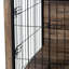 Mobilier de chenil spacieux pour animaux avec portes doubles - douillet pour l'intérieur