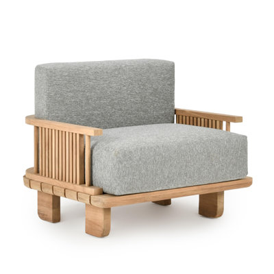 Hudson Outdoor Accent Chair Natural/Gray