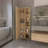 Stylish Tall Cabinet with Open and Hidden Storage, Versatile for Any Room and Decor.-1742587247