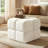 19.7" Wide Modern Chenille Cloud Storage Ottoman, Round Cube Footrest, No Assembly Required, for Living Room, Bedroom, Nursery-1295182850