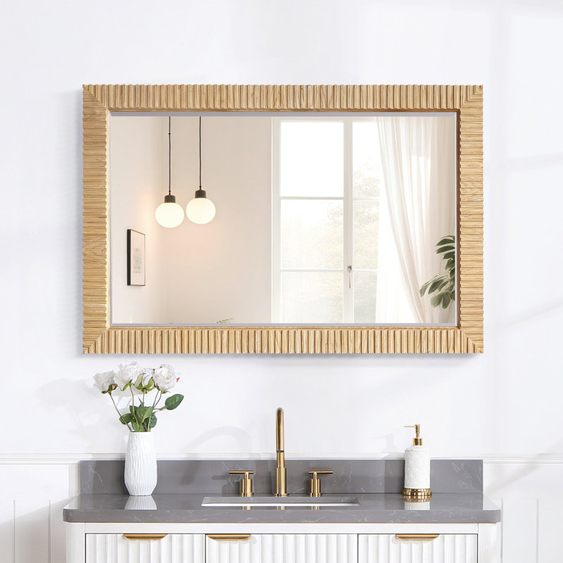 Miroir de salle de bain mural Osaka, 31,9 po x 47,6 po