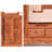 New Chinese Retro Simple Style Bookcase