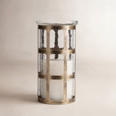 Glass Pillar Candle Holder