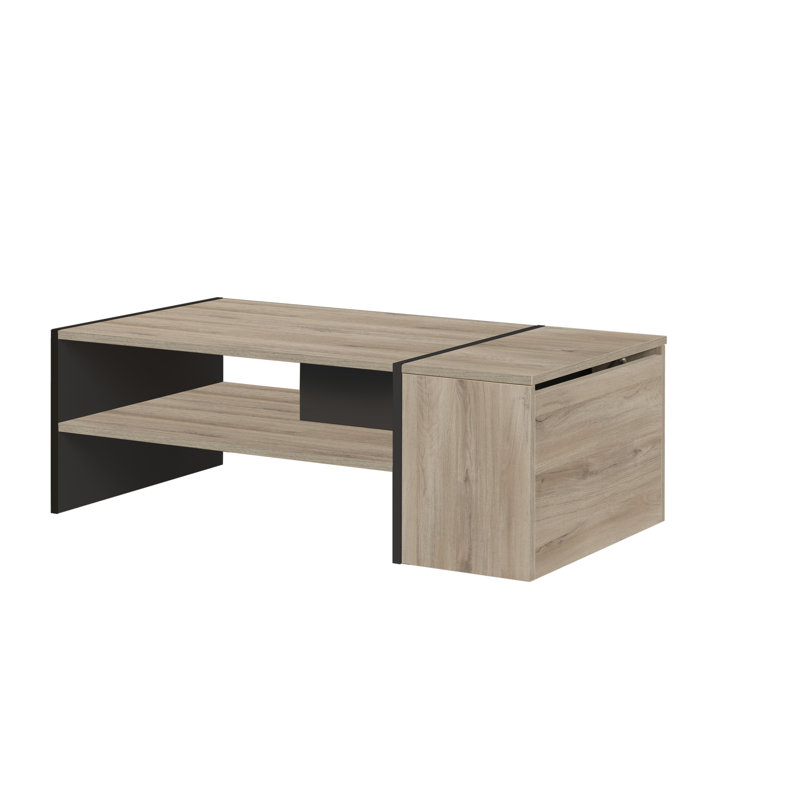 Alesia Pedestal Coffee Table with Storage