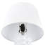 Lampes de table 22,5 po en céramique blanche moderne avec abat-jour blanc