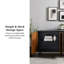 Mid-Century Modern Faux-Bookmatch Door Buffet -170881489