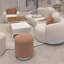 Ensemble de tables basses 90,55 pouces crème Cloud