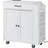 Kitchen Island Cart Rolling Storage Cabinet On Wheel With Charging Station (Not Include Stools)