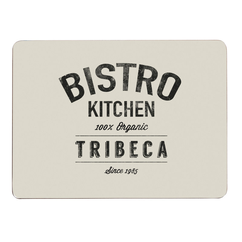 Cork Rectangle 4 Piece Placemat Set