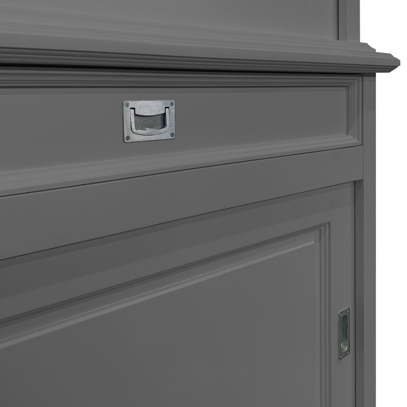 Tatum Display Cabinet, Mouse Grey