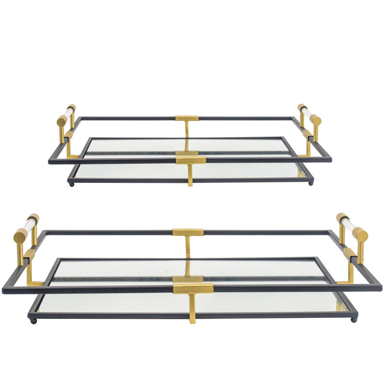 Plateau miroir - ensemble de 2