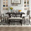 Abdulazis 6 - Person Trestle Dining Set-388385304