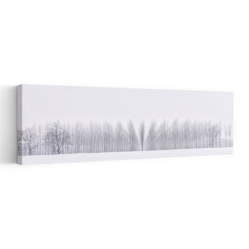 Forêt d'hiver, H 20 po x l 60 po