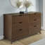 Commode double en bois massif 6 tiroirs Marialana-92991906