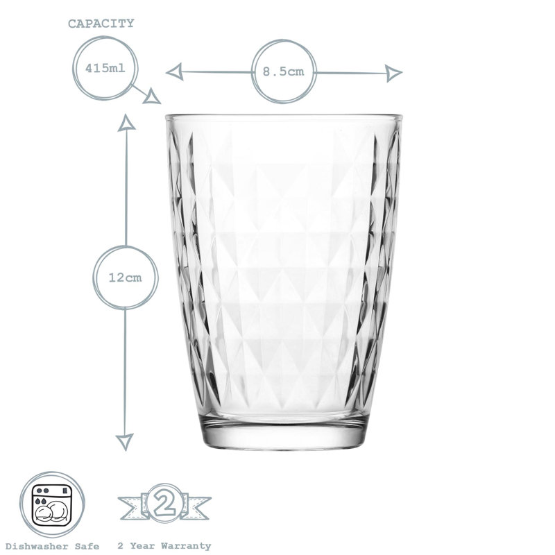 Bardi 370ml Highball Glass, 12