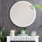 Adelina 30-Inch Round Wood Frame Wall Mirror-1510695507