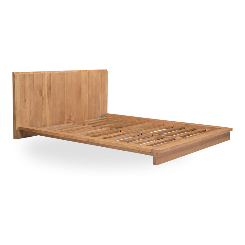 Plank Solid Wood Bed, Queen