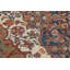 Tapis persan pré-1900 à motif végétal teint Mahal noué à la main 9 x 12