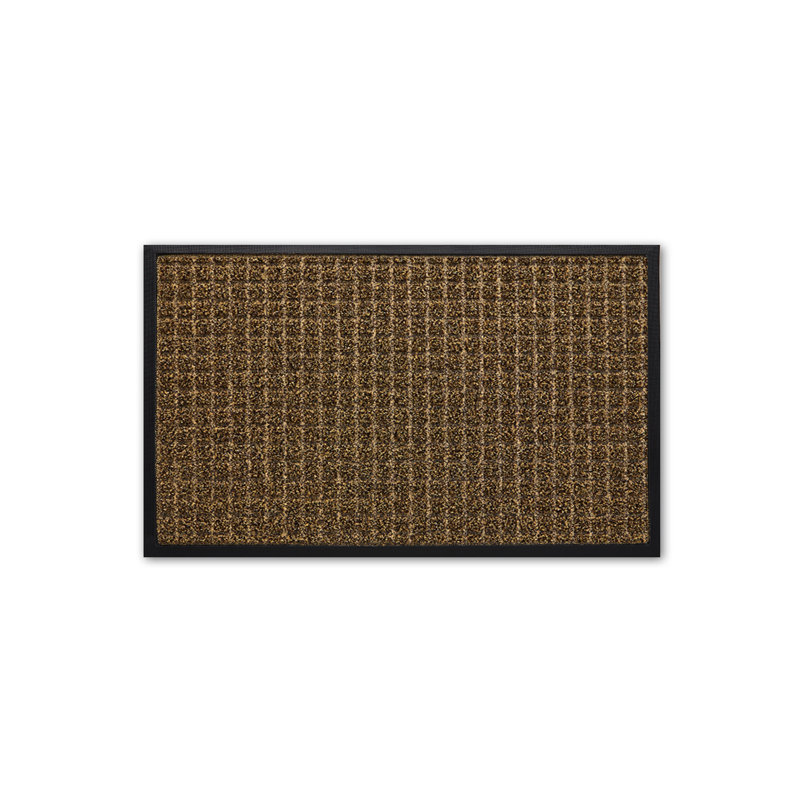 Afsah Non-Slip Doormat, Brown, 48" W x 36" L