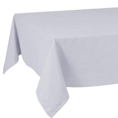 55" X 104" Gray Polyester Tablecloth
