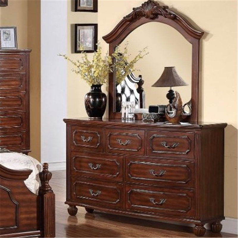 Commode double 7 tiroirs Dunton