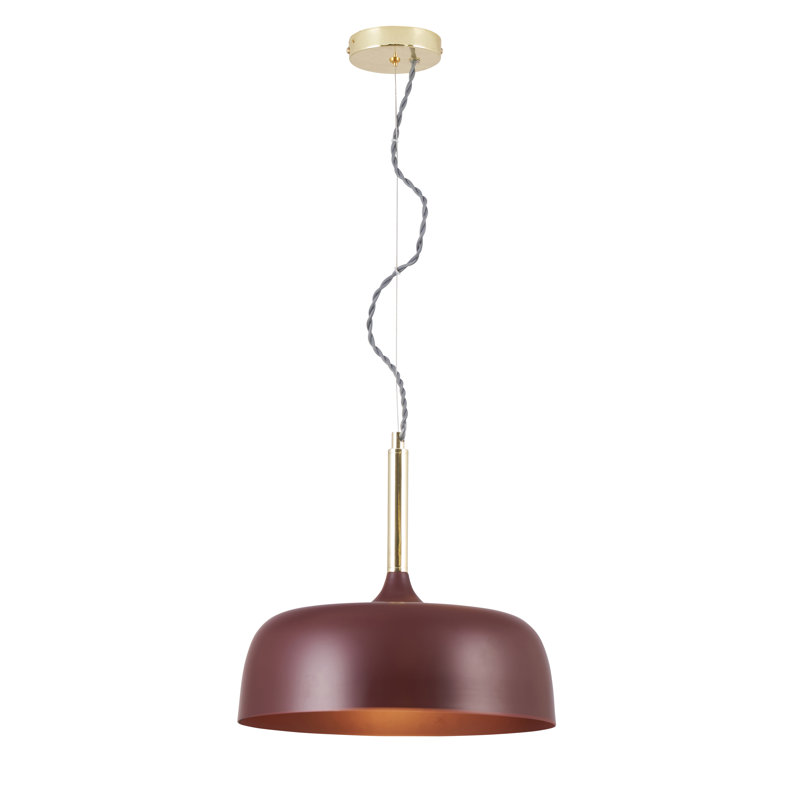 Babbie 1 - Light Dome Pendant, Matt Mulberry