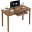 Bureau d'ordinateur avec plateau à clavier - bureaux modernes en bois massif de style Mid-Century de 47 po, petit bureau pour petits espaces de table d'étude, mobilier de salon rétro