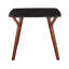 Table de salle à manger en bois de noyer et marbre texturé noir-811149922