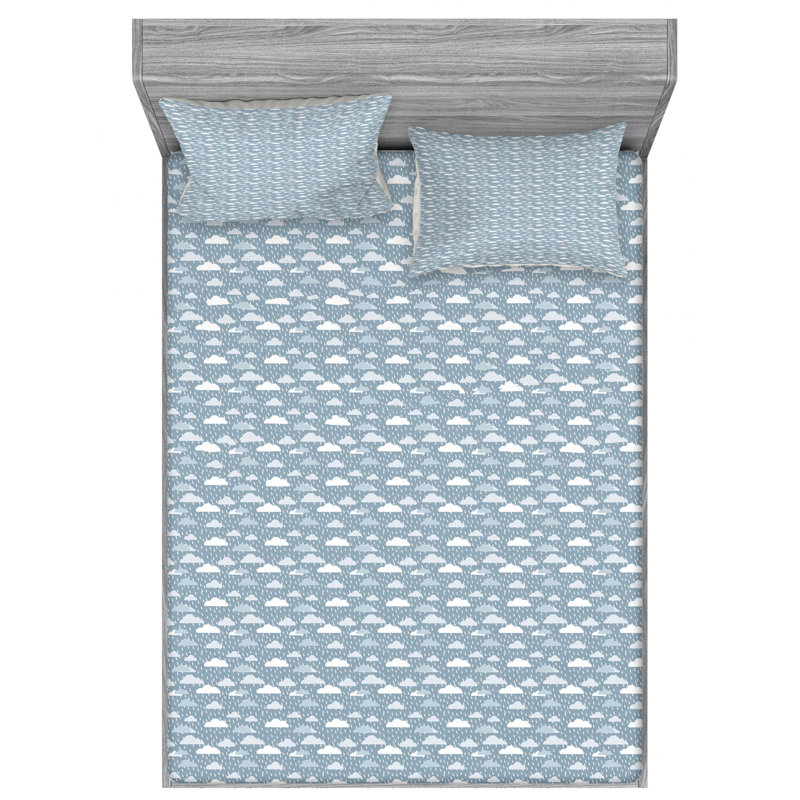 Microfiber Sheet Set, Queen Sheet Set with Fitted Sheet